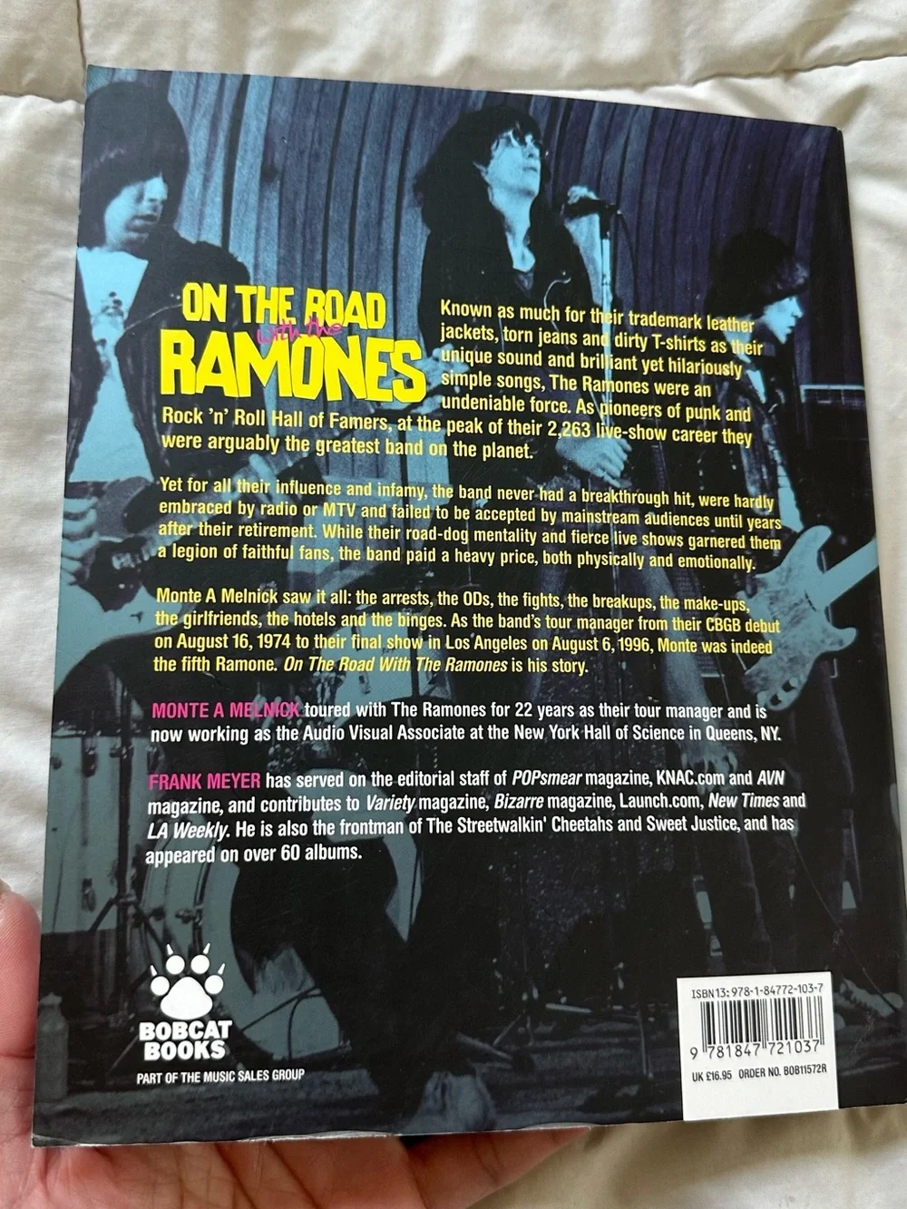 ON THE ROAD WITH -THE RAMONES COFFEE TABLE BOOK ~ Updated Edition!